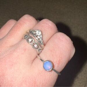 October Pandora Birthstone Ring Stack